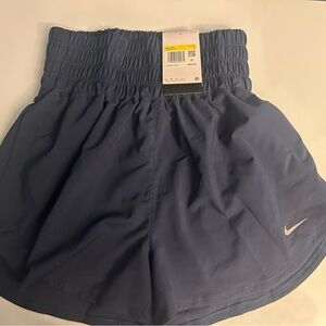 Nike Women's Deep Blue High Waisted Athletic Shorts
